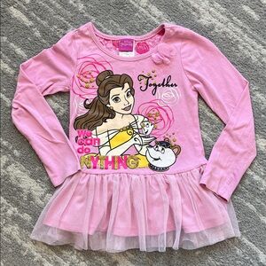 Disney Pink Belle Long Sleeve Shirt